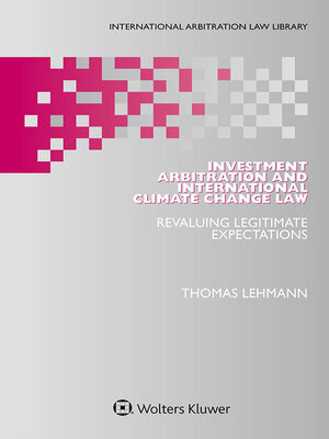 cover image of Investment Arbitration and International Climate Change Law